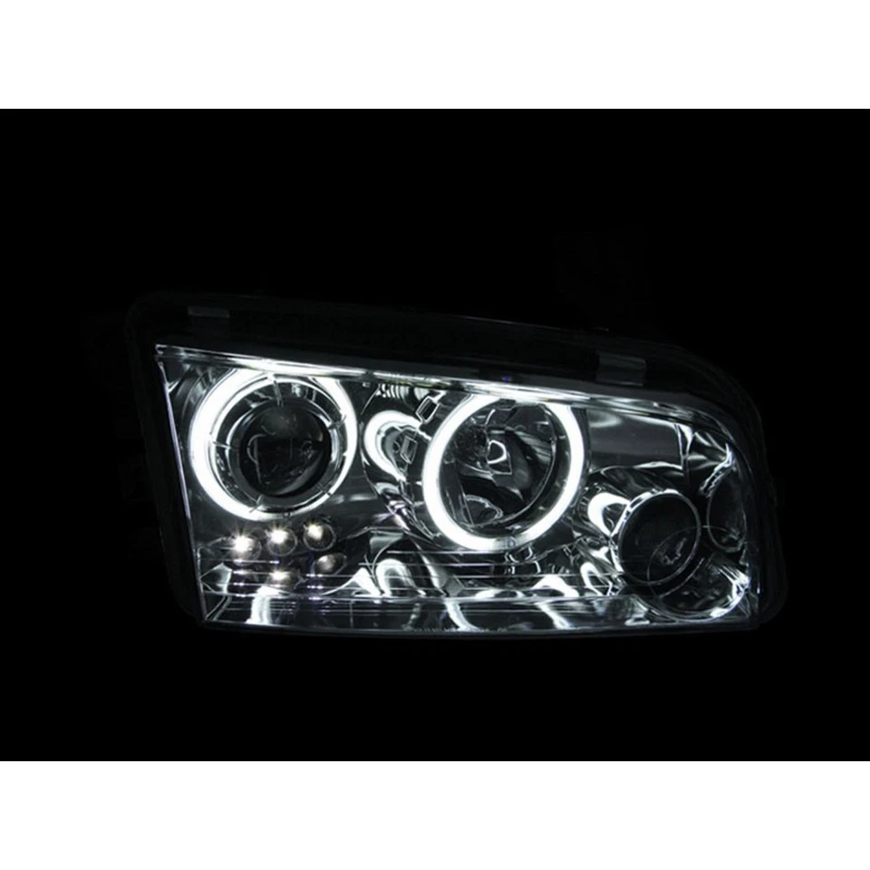 ANZO For Dodge Charger 2006-2010 Projector Headlights w/ Halo Chrome CCFL Foto 3 de 4