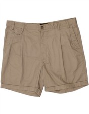 CROWN Mens Pegged Chino Shorts W40 XL Beige Polyester RD11