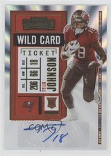2020 Panini Contenders RPS Wild Card Ticket Tyler Johnson Rookie Auto RC 1h6a. rookie card picture