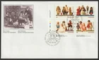Canada #1277a, Cultural Treasures, Dolls, LL PB, First Day Cover, FDC 1990