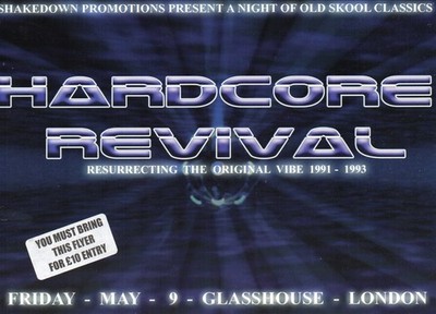 HARDCORE REVIVAL 9/5 Classic Rave Flyer