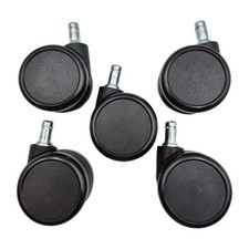 Office Chair Wheels Casters 2.5" Diameter Set of 5