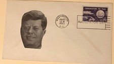 1961 John F Kennedy JFK inauguration cover 1/20/1961