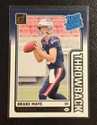2024 Donruss Drake Maye Rated Rookie RC Throwback Patriots No. 49 Super Bowl