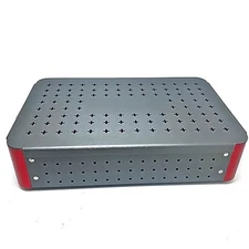 Instrument Sterilization Tray Box with Silicone mat 300mm*195mm*65mm