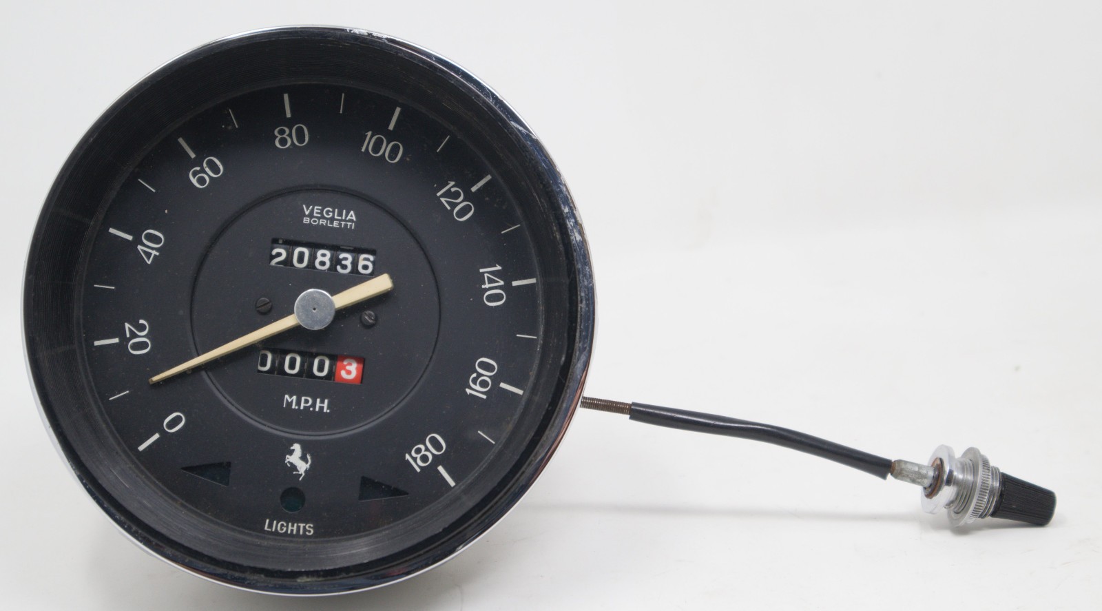 Used Veglia Borletti MPH Speedometer Ferrari 330 GTC 365 GT GTB4 Daytona TESTED