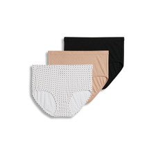 Jockey Women's Underwear Elance Breathe Brief - 3 6, Light/Simple Dot/Black