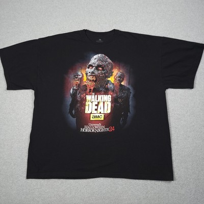 AMC Walking Dead Shirt Men 2XL Black Halloween Horror Nights Zombie Apocalypse