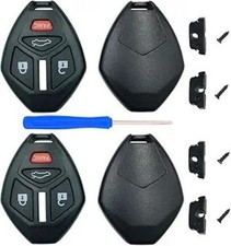 Replacement Keyless Entry Remote Key Fob Shell Case for Color: 4 Button-Pack2