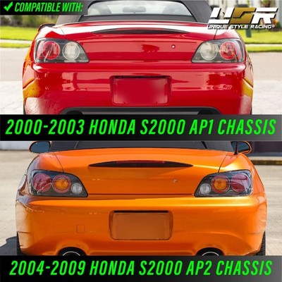 DEPO Black Chrome/Smoke LED Light Bar Sequential Tail For 2000