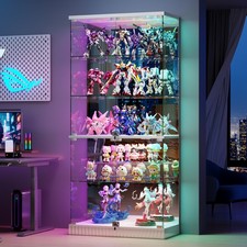 Display Cabinet with RGB Lights, Curio Cabinet Display Cases for Collectibles