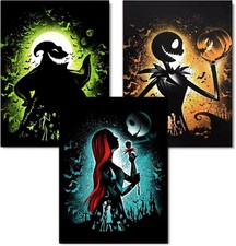 Diamond Painting Kits For Adults 3 Pack Halloween Diy 5d Diamond Art Kits Full D