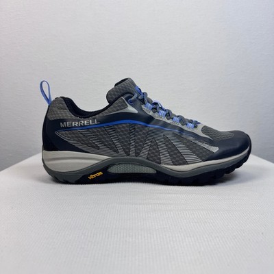 Merrell Siren Edge Q2 Women s 8.5 Gray Blue Vibram Hiking Trail Shoes