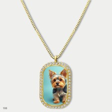 New Cute Yorkie Yorkshire Terrier Dog Fashion Pendant Necklace Chain Image Dog T