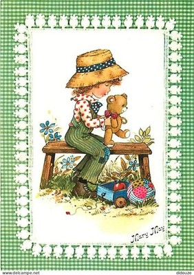Postcard - Children - Illustration - Drawing - Mary May - CPM - See Scans Rec
