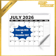 Wall Calendar 2026 2027 18 Month Large Hanging Calendar 14.57 x 11.42 Inches