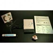 Sony MZ-E520 Portable MD Player Blue Tested Working w/ Remote Japan