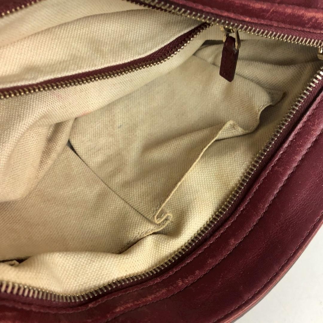 GUCCI GG Pattern Leather Tote Bag Pink Women’s Used Authentic thumbnail 13