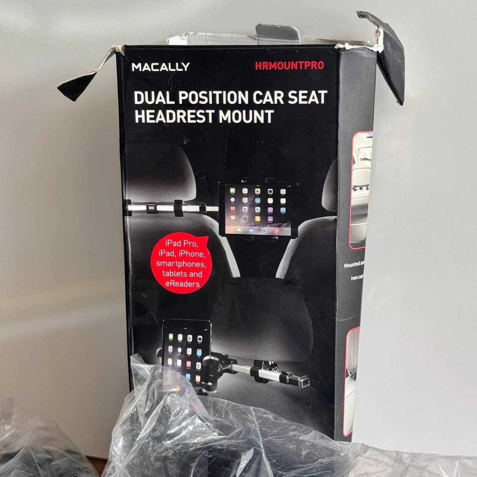 Macally Car Headrest Mount Holder for iPad iPhone Tablets – New - Image 3 of 4