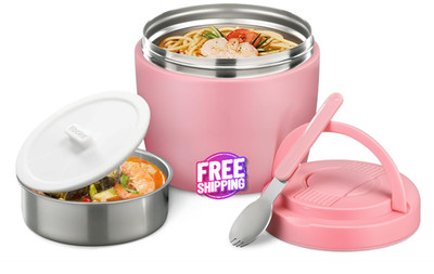 Termo grande para alimentos de 32 oz, termo portátil de acero inoxidable