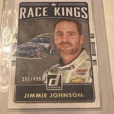 2017 Panini Donruss Gold No. 1 Jimmie Johnson #’d to 499 Race Kings