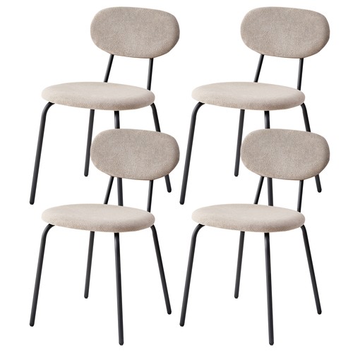 4er Esszimmerstühle Wohnzimmerstühle Küchenstühle Rückenlehne Hufeisensamttuch