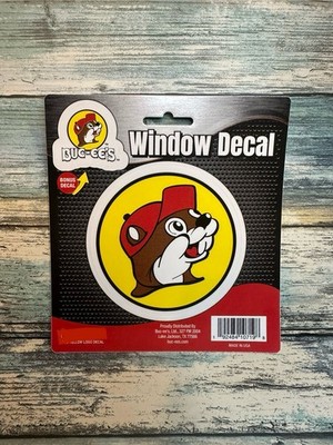 NEW Buc-ee s Window Decal   Bucee s Logo with Bonus Logo Decal