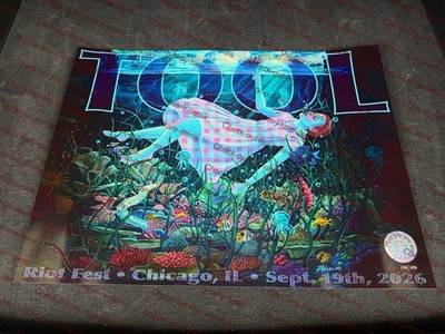 Tool Poster 9/19 2026 Riot Fest Chicago Illinois Douglass Park #490 Lori Nelson