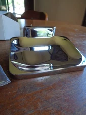 NEW Vintage Mid Century Chrome over Brass Hall Mack Soap Holder 620 Art Deco