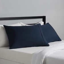 Standard Pillowcases Set of 2 - Lightweight, Super Soft Easy Care Microfiber,