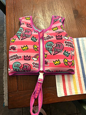 Speedo Best Friend Kids Swim Flotation Vest Life Jacket Pink Age 4-6
