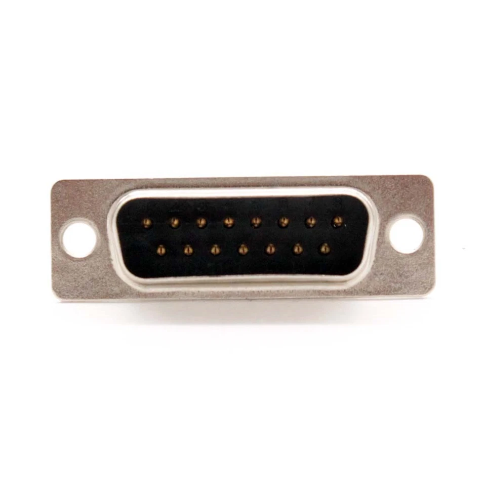 4 Pcs D-Sub DB15 15 Pin Male Plug Connector Solder Type Cup Socket Wire Assembly - Image 3 of 4