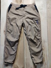 UNIQLO TROUSERS TAN BROWN W33-36" LARGE HEAT-TECH LINED RIPSTOP CARGO HIKING