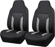 Bucket Gray Car Seat Cover Front Seats, 3D Air Mesh-100 Breathable Sporty Fabri