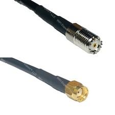 RFC195 MINI UHF FEMALE to RP-SMA MALE Coax RF Cable USA-Ship Lot