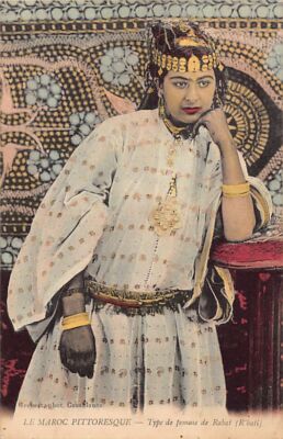Picturesque Morocco - Type of woman from Rabat (R'bati) - Ethnic jewelry - Ed.