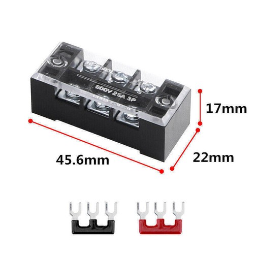 15A US Dual Row 3-12 Positions 600V Screw Terminal Block Terminal Barrier Strip - Picture 12 of 18