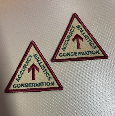 Accuracy Ballistics Conservation Lot of 2 Triangle Patches