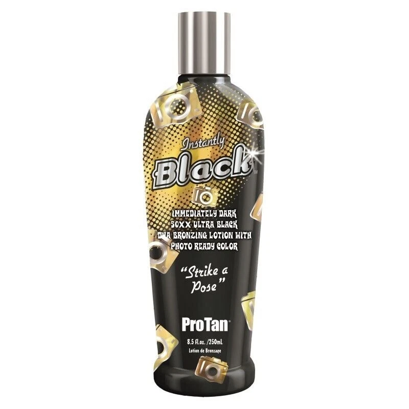PRO INSTANTLY BLACK SUNBED TANNING LOTION PRO TAN INSTANTLY BLACK SUNBED FAST TANNING LOTION CREAM + FREE UV GOGGLES