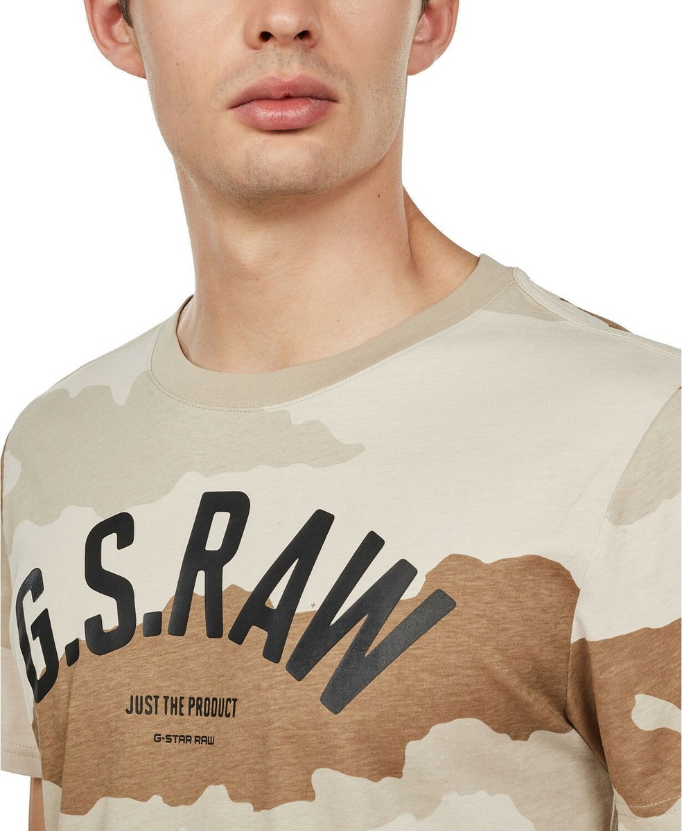 G-Star RAW Herren T-Shirt Mit Print – Basic Mit Kurzen Ärmeln Und Rundhalsausschnitt