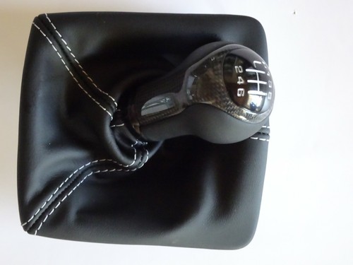 PORSCHE 991 911 R GT 3 6 SPEED CARBON FIBER BLK LEATER STITCHING SHIFT KNOB - Picture 10 of 12
