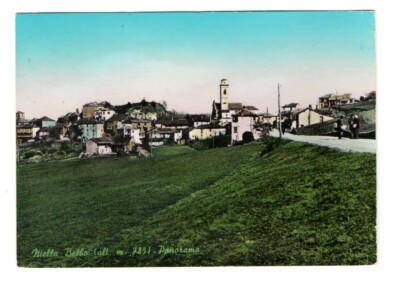 NIELLA BELBO Wedge - era colors - travelled with 15 lire stamp - ed.Chinazzo