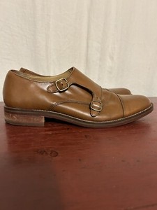 Mens Cole Haan Grand OS Signature Brown Leather Double Monk Strap Shoes Size 9 M