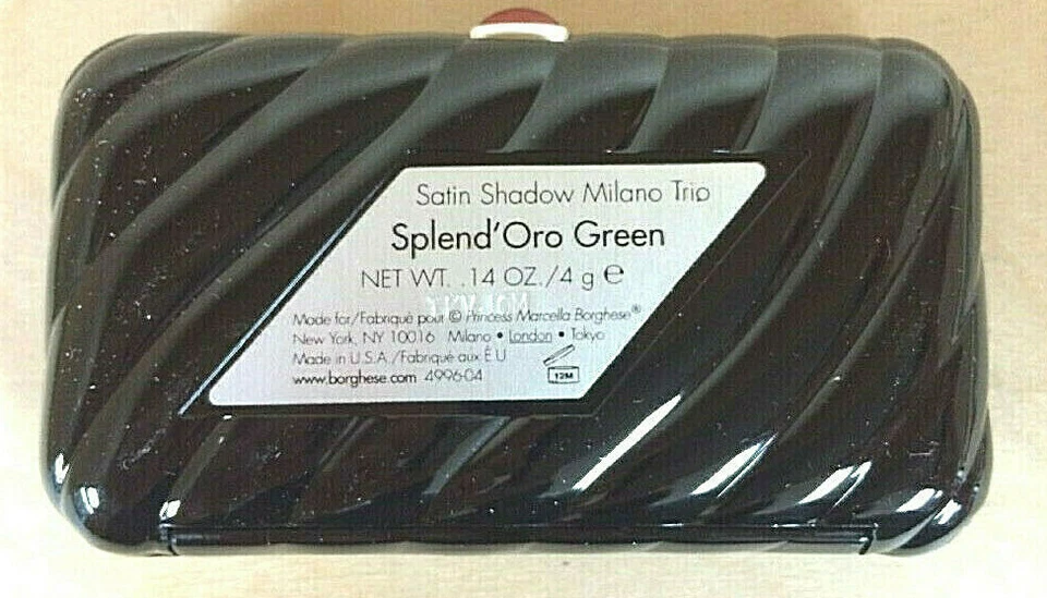 Borghese Satin Shadow Milano Trio # 04 Splend'Oro Green and brown New in Box - Image 4 of 4