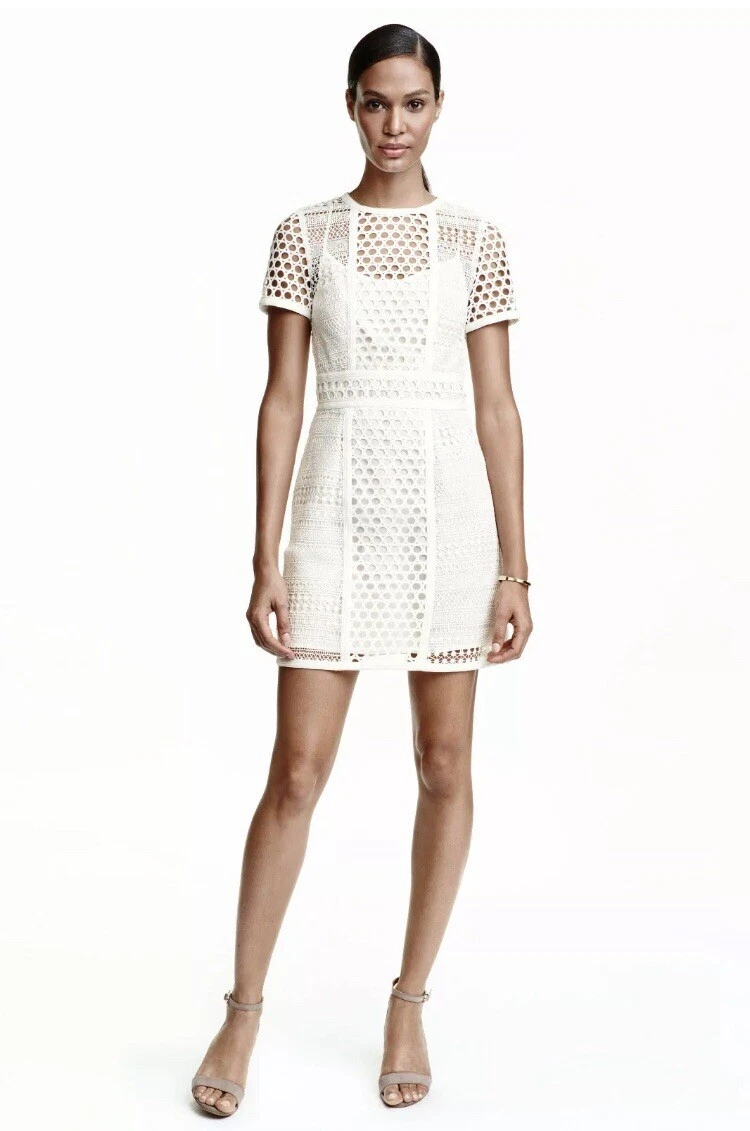H&m short lace best sale dress