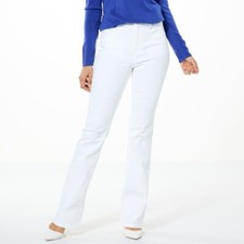 DG2 Diane Gilman Virtual Stretch Denim Bootcut Jean Size 18PW Novelty Pocket NEW