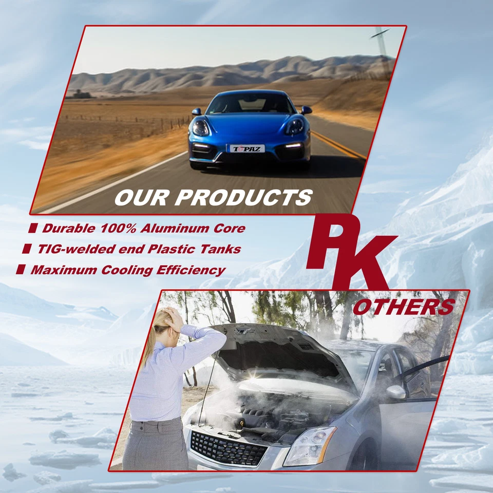 Premium Radiator For BMW 5 series E60-E61 03-On / 7 series E65-E66-E67 01-On - image 2 of 4