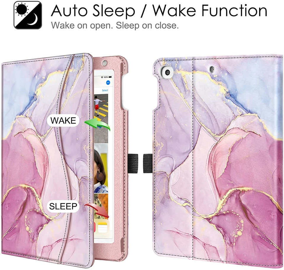 Case for iPad Mini 4 7.9'' Multi-Angle Viewing Folio Smart Stand Protective Cove - Image 4 of 4