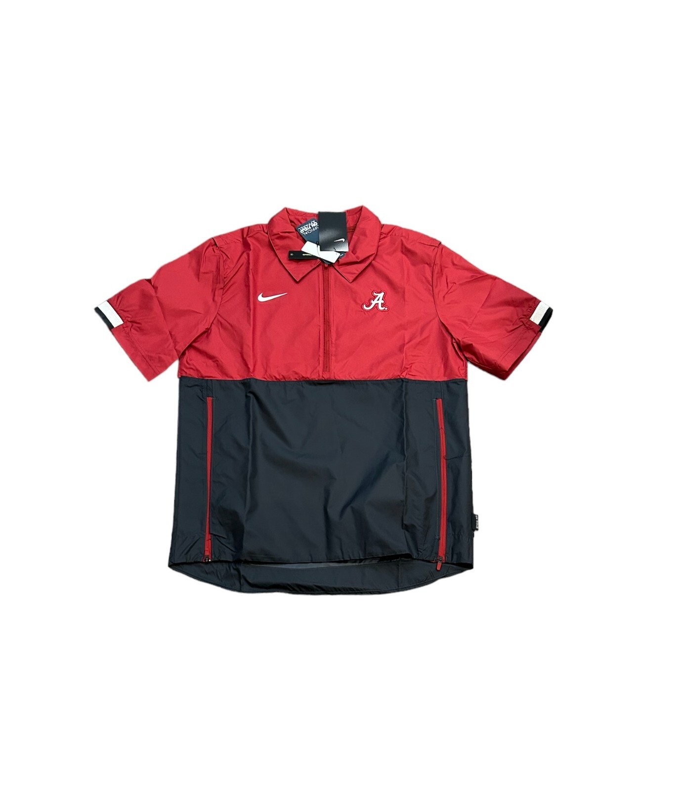 SACAI X NIKE Pullover uomo manica corta Alabama Crimson Tide Nike giacca media nuovo con etichette