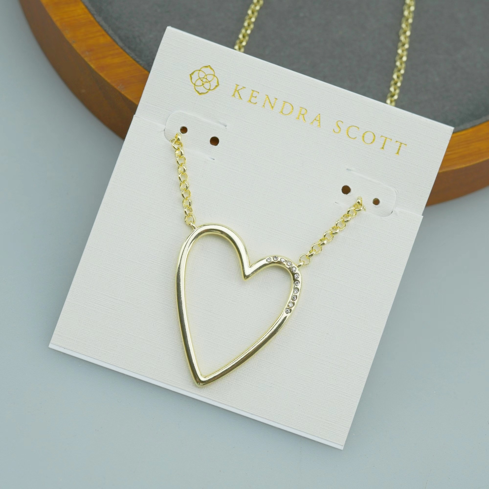 NEW Kendra Scott Ansley Heart Pendant Necklace Gold eBay